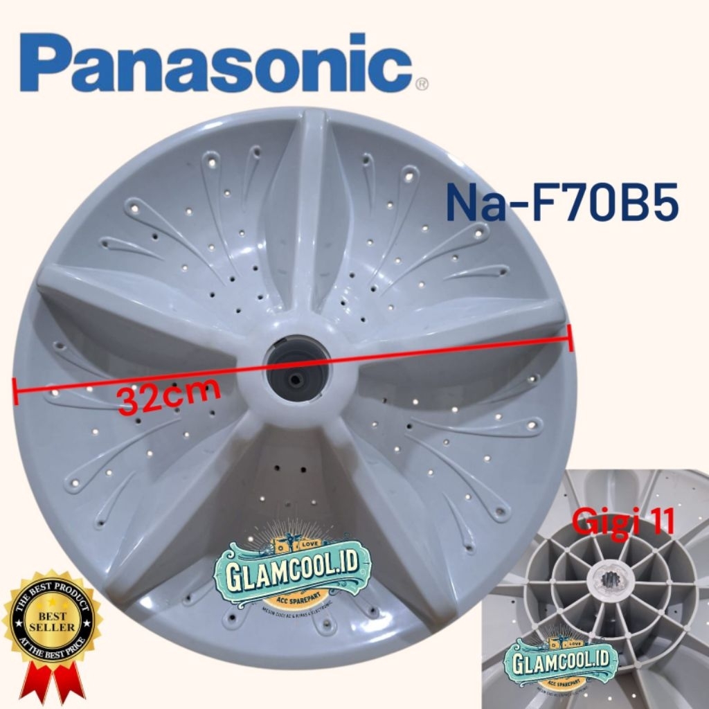 PULSATOR MESIN CUCI PANASONIC 1 TABUNG 32CM AZ11 NA-F70B5 ORI