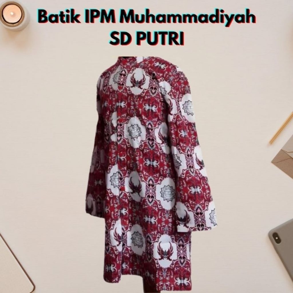 Baju Batik IPM Muhammadiyah SD Putri Ukuran L