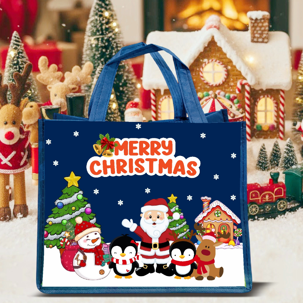 Tas Natal Spesial - Goodie Bag Natal - Tas Spunbond - Spunbond CustomTulisan - Natal Spesial