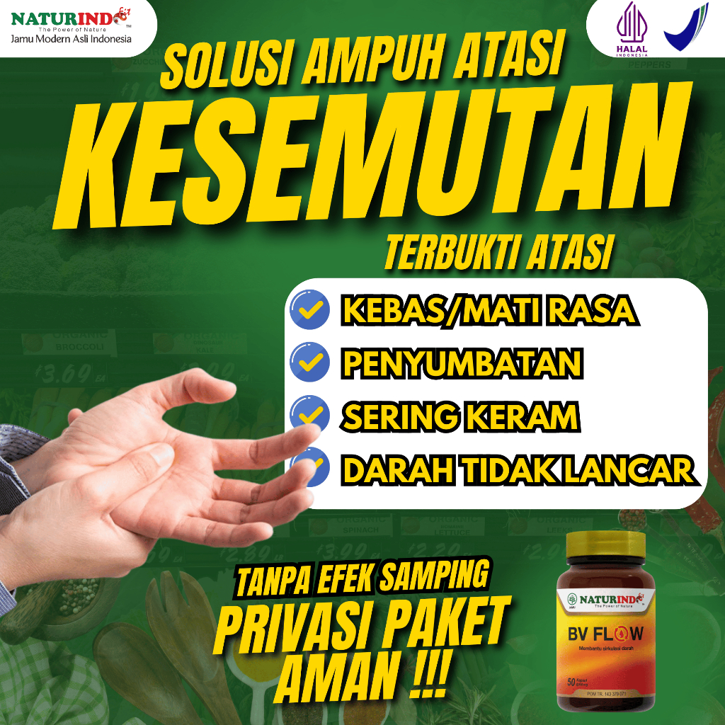 Obat Kesemutan Kebas Kram Baal Mati Rasa Herbal
