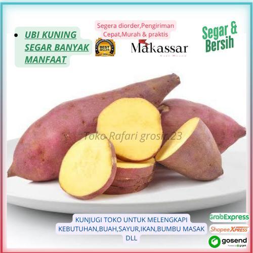 ubi Kuning,Ubi Jalar segar,ubi jalar kuning segar,ubi jalar 1 kg,ubi jalar kuning banyak manfaat,man