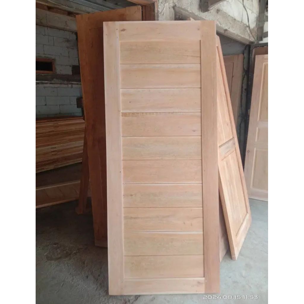 pintu minimalis ful kayu mahoni