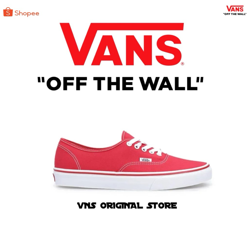 Vans Authentic Classic Red Chili Original Global Market 100% BNIB