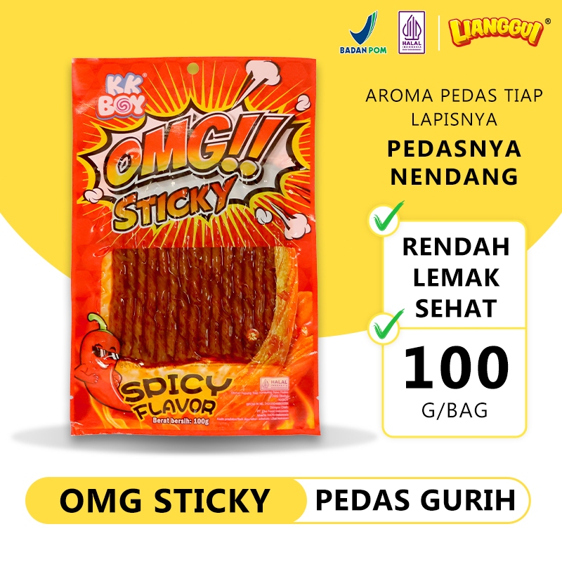LIANGGUI [HALAL]Snack Vegetarian Rasa Sapi Pedas 100gr snack vegetarian spicy stick