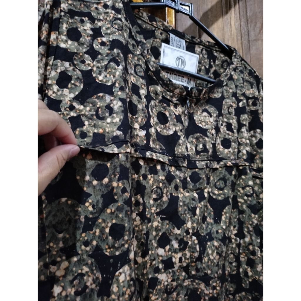 Daster Three M klok tangan panjang