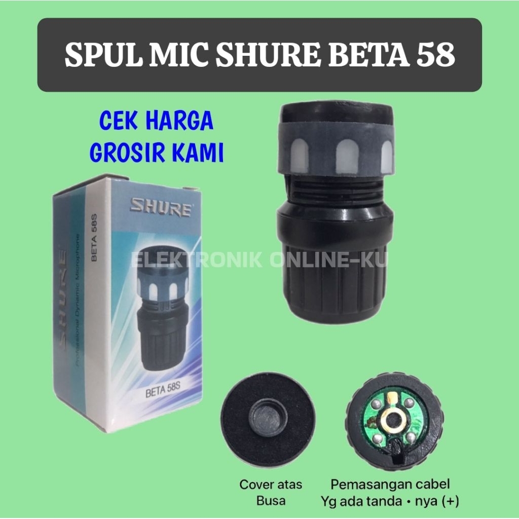 SPUL MIC SHURE BETA 58 DUS BIRU