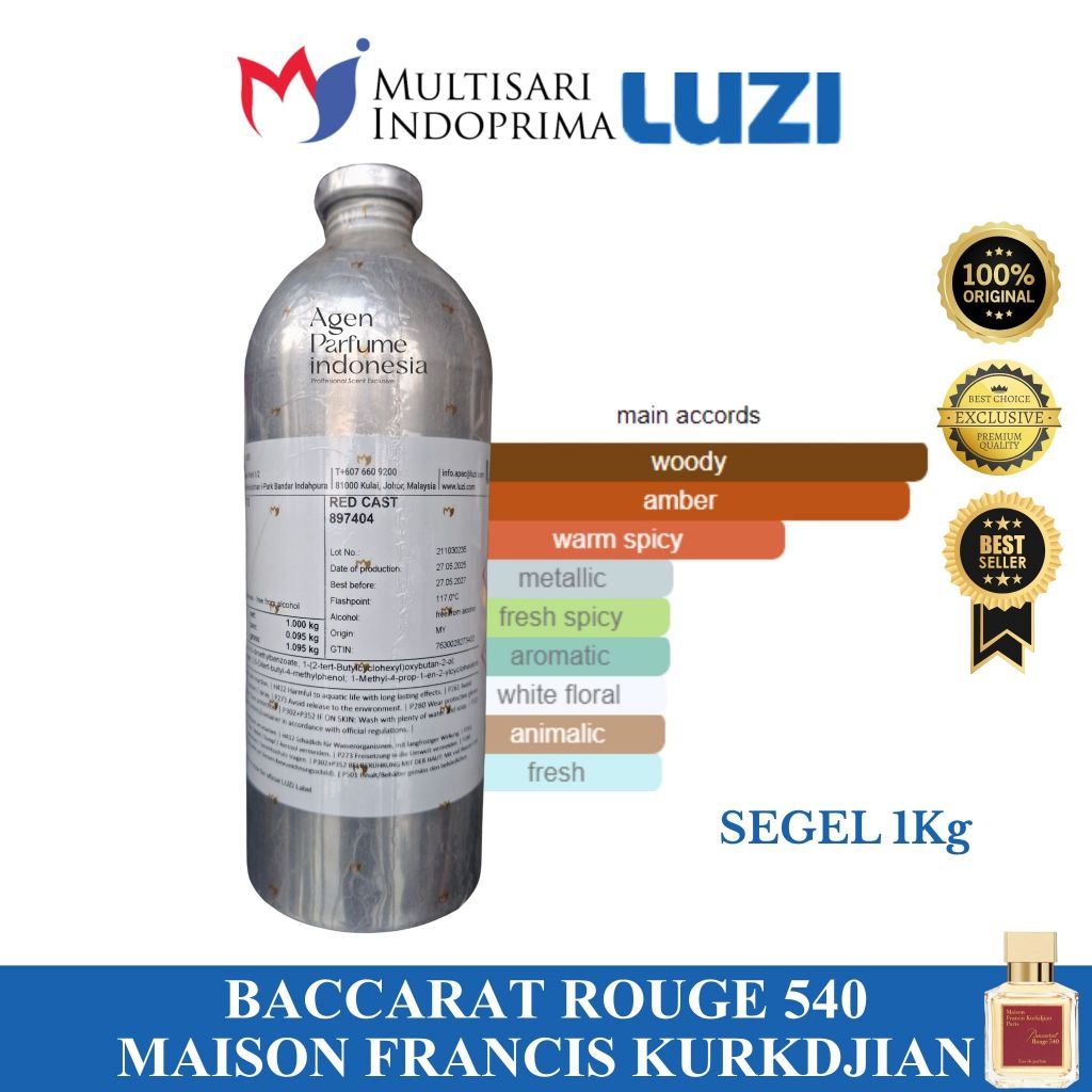 BACCARAT ROUGE 540 MAISON FRANCIS KURKDJIAN  By LUZI Segel 1Kg