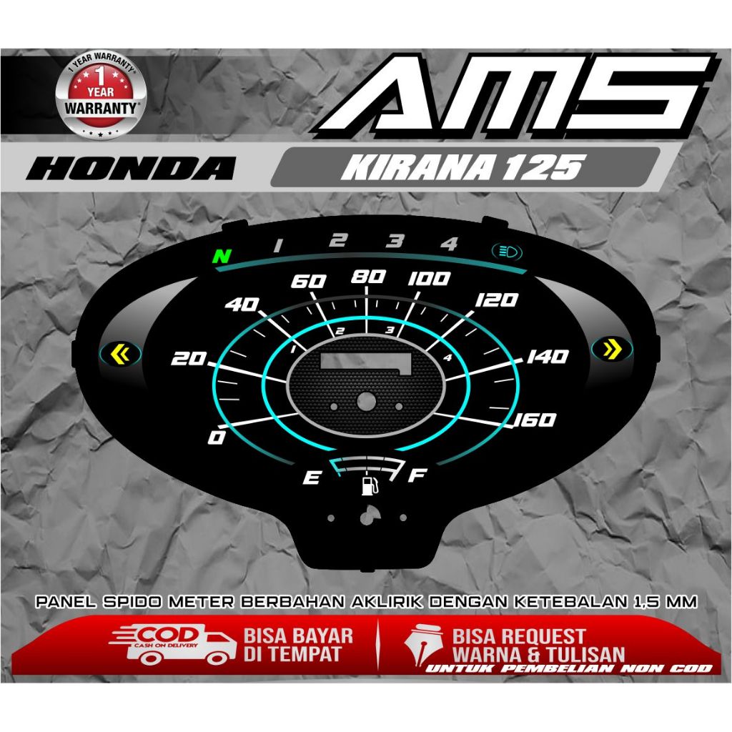PAPAN SPEEDOMETER CUSTOM KIRANA 125