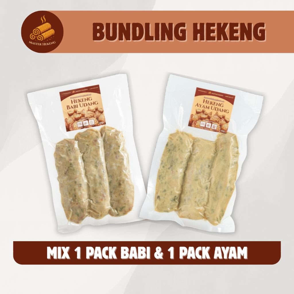 Bundling Pack Mix Babi Ayam | Hekeng FROZEN | Asli Pontianak | FULL Babi & Ayam Udang Premium