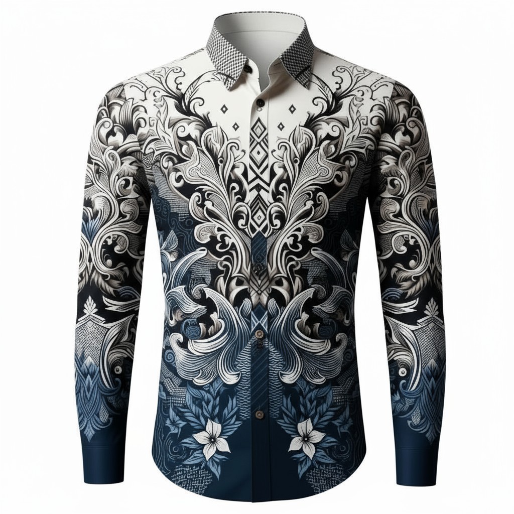 HOT DEALS Batik Arwinda Baswara Kemeja Batik Pakai Puring