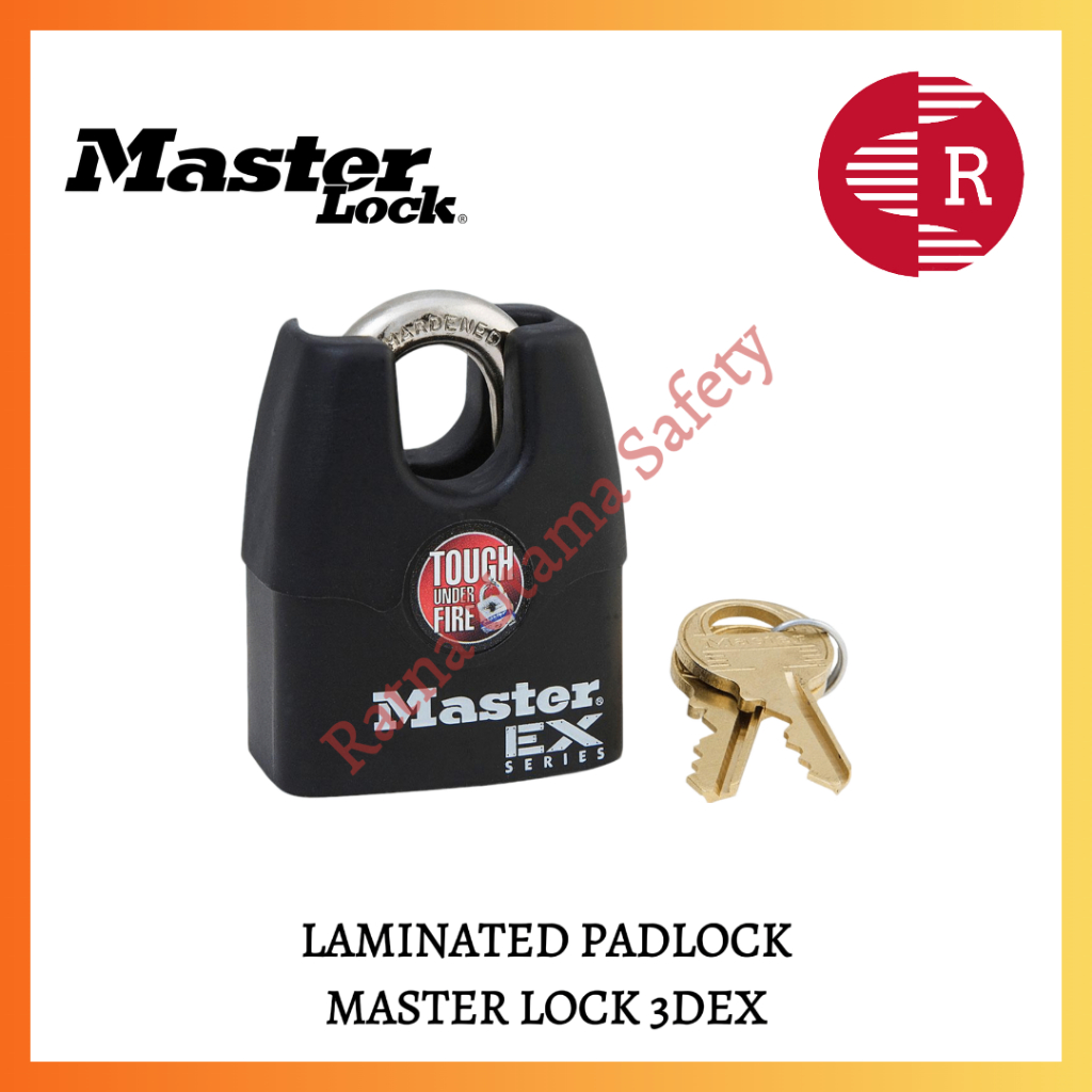 LAMINATED PADLOCK MASTER LOCK 3DEX