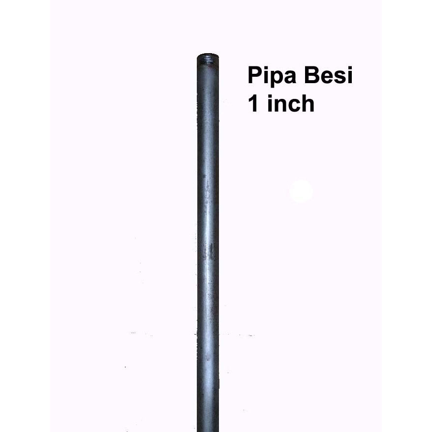 Pipa Bulat Besi Galvanis 1 inch Panjang Sesuai Varian