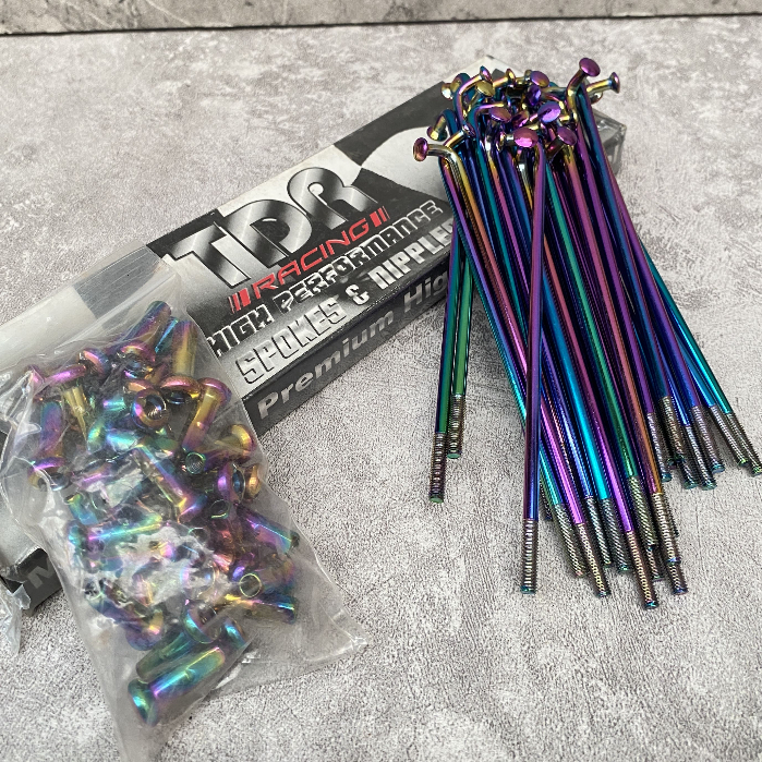 Ruji Spoke Jari TDR Pelangi Rainbow 120 131 157 172 184