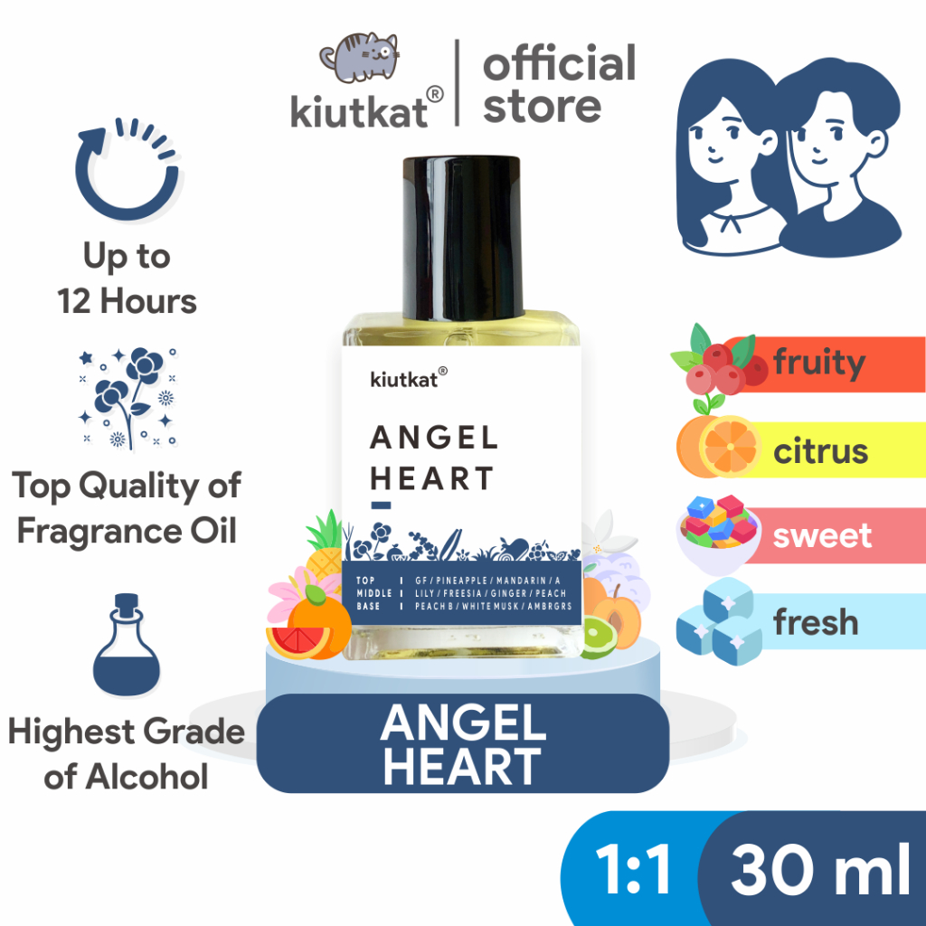 ANGEL HEART by KIUTKAT - Parfum Wanita Original Isi 30ml | Searah ANGEL HEART