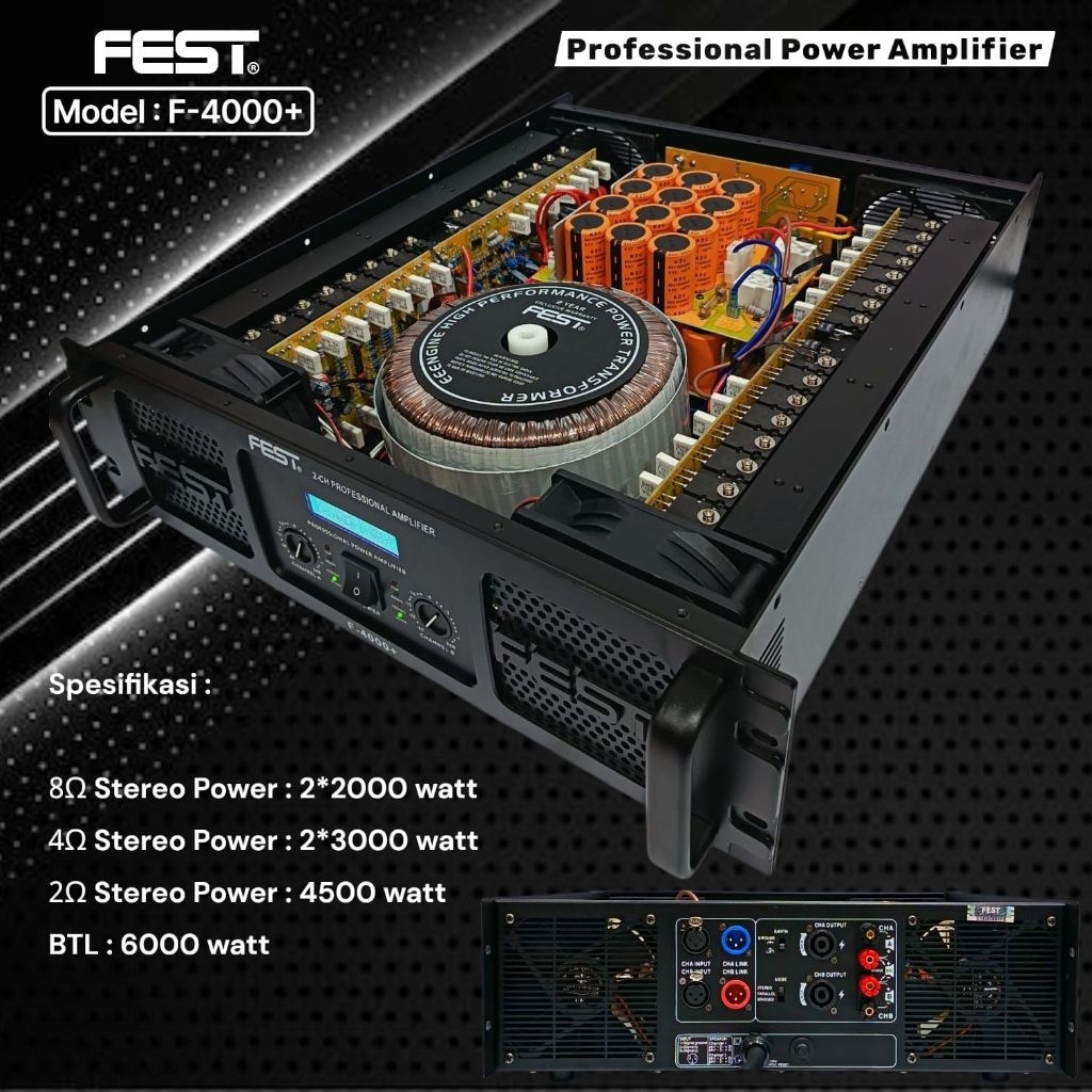 Power Fest F 4000 + Original Product Amplifier FEST F4000+ Class GB