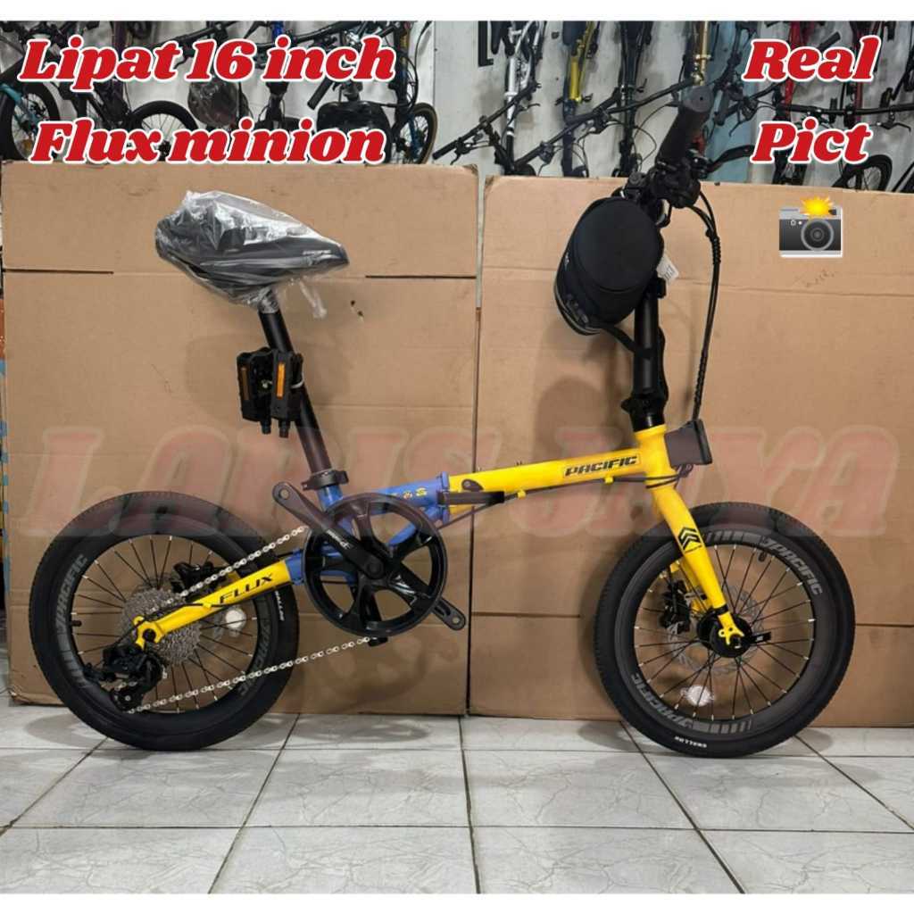 Sepeda Lipat 16 Inch Pacific Flux Minions Sepeda Lipat Pacific Flux Minions 10 Speed BY Pacific TERB