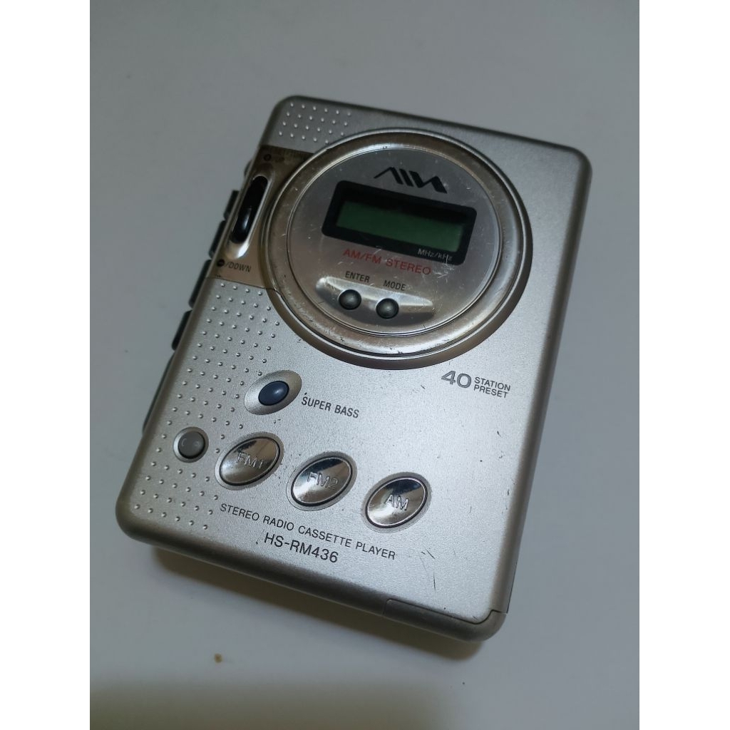 Walkman Aiwa Hs-Rm436 Cassette Player Portabel kaset pita