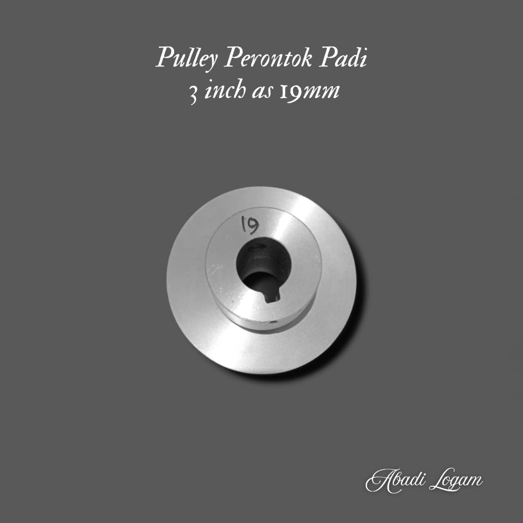 Pully Kipas Mesin Perontok Padi / Pulley Kipas Mesin Perontok Padi A1 3 inch as 19mm