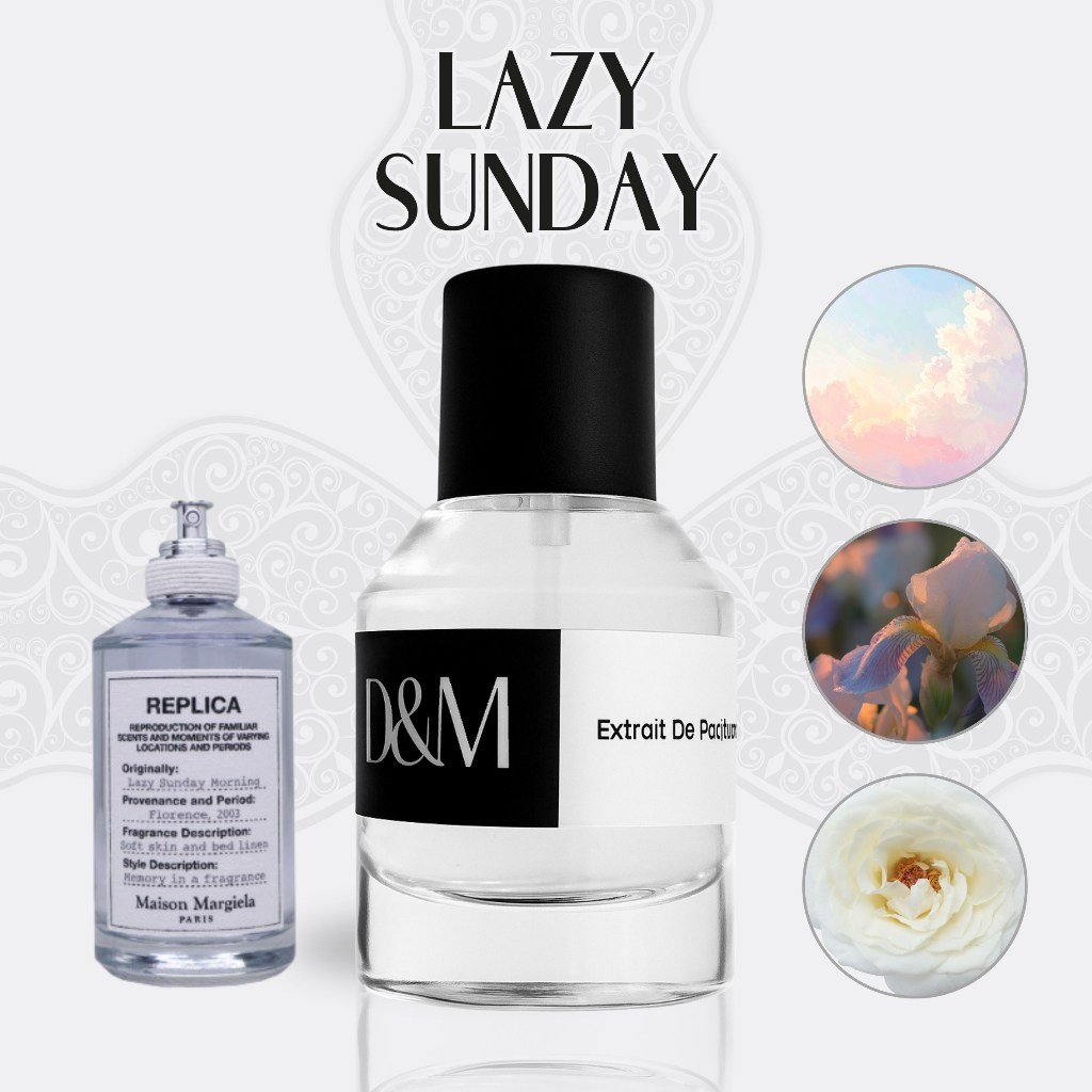 DM Wangi Parfum Inspired Lazy Sunday Morning Maison Margiela Replica | Unisex Extrait De Parfume 35m