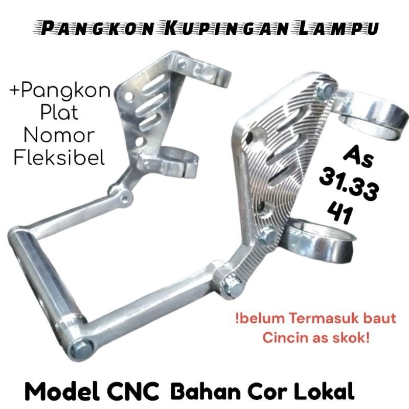 KUPINGAN PANGKON CNC PANGKON LAMPU PESEK BREKET LAMPU AS 33