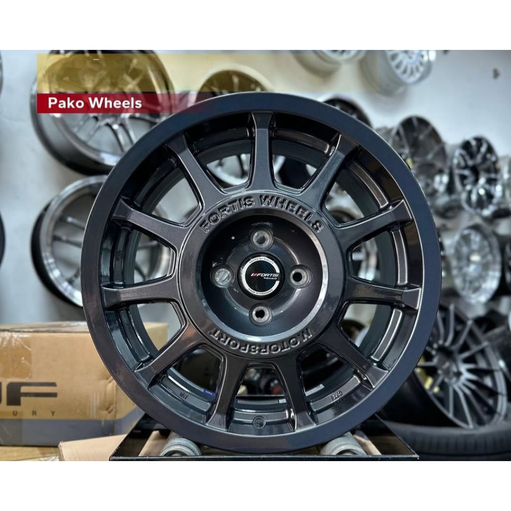 velg mobil fortis 02 rally alto pcd 4x100 lebar 7 velg racing r16 untuk velg suzuki fronx mobil brio