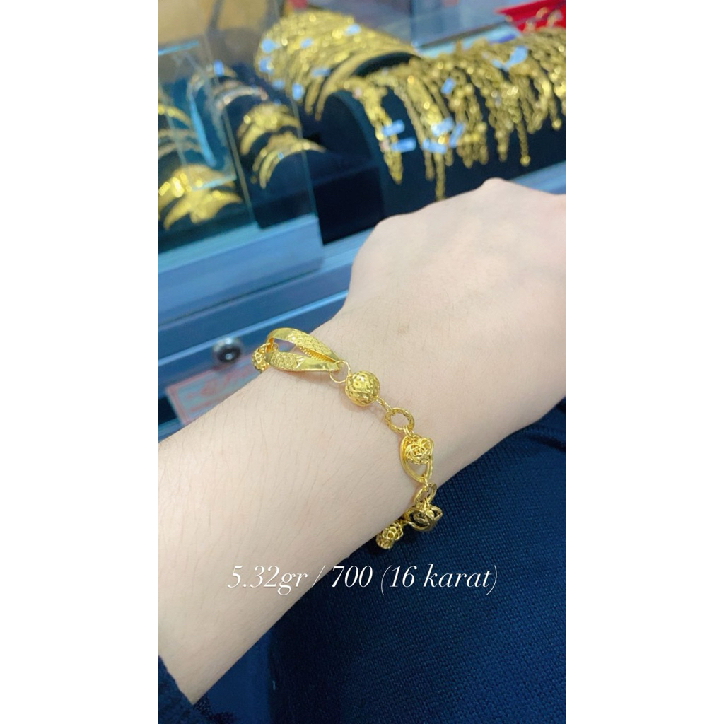 gelang 5,32 gram kadar 700