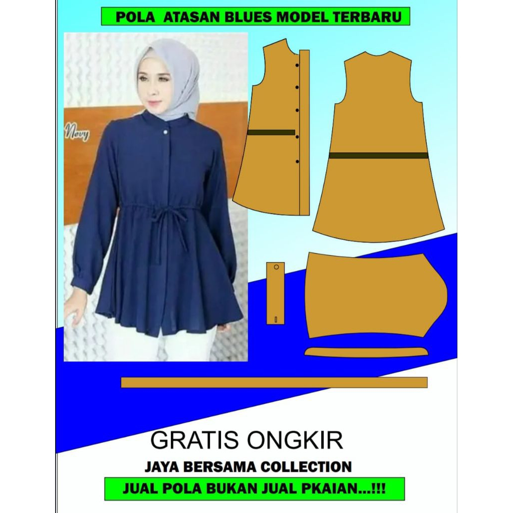 pola atasan wanita blus ter baru