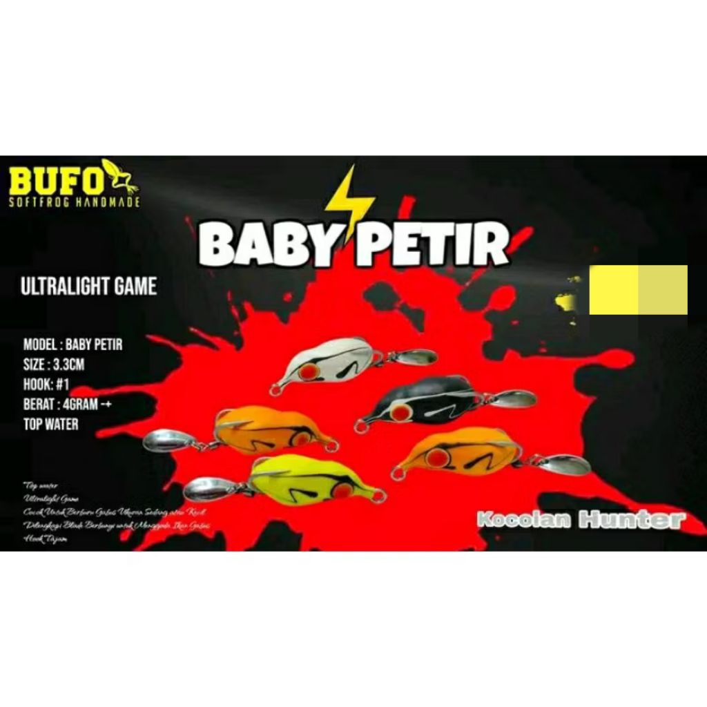 BUFO Baby petir 3,3cm | Softfrog