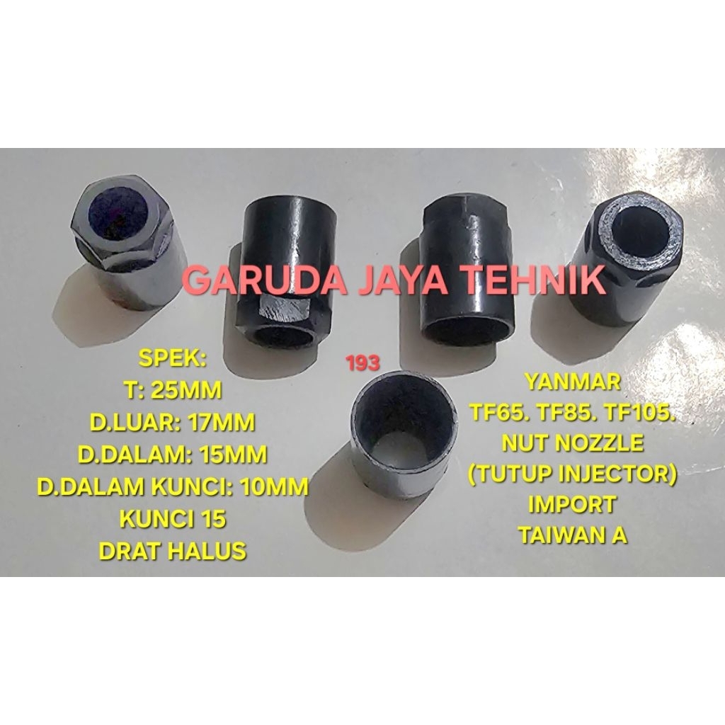 Nut nozzle tutup nosel tutup rumah nozzle yanmar TF65 TF85 TF105 produk berkualitas import asli taiw