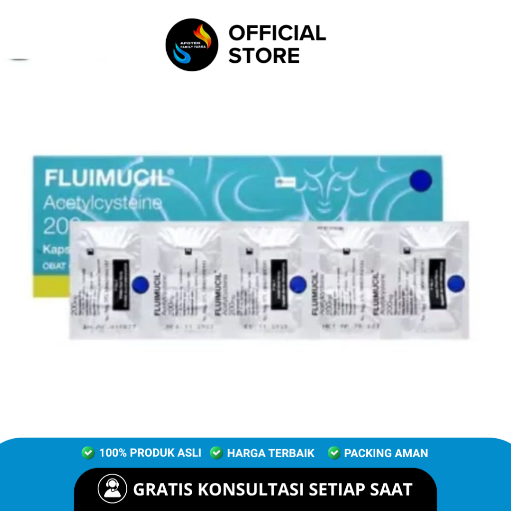 FAMILY FARMA - Fluimucil 200 Mg 10 Kapsul