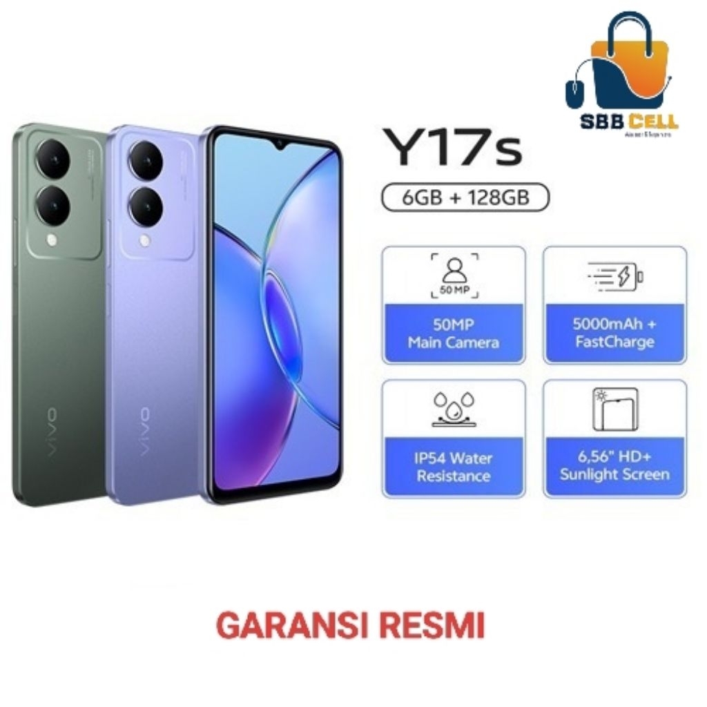 HP VIVO Y17S 6/128 GB - VIVO Y17 S RAM 6GB ROM 128GB GARANSI RESMI