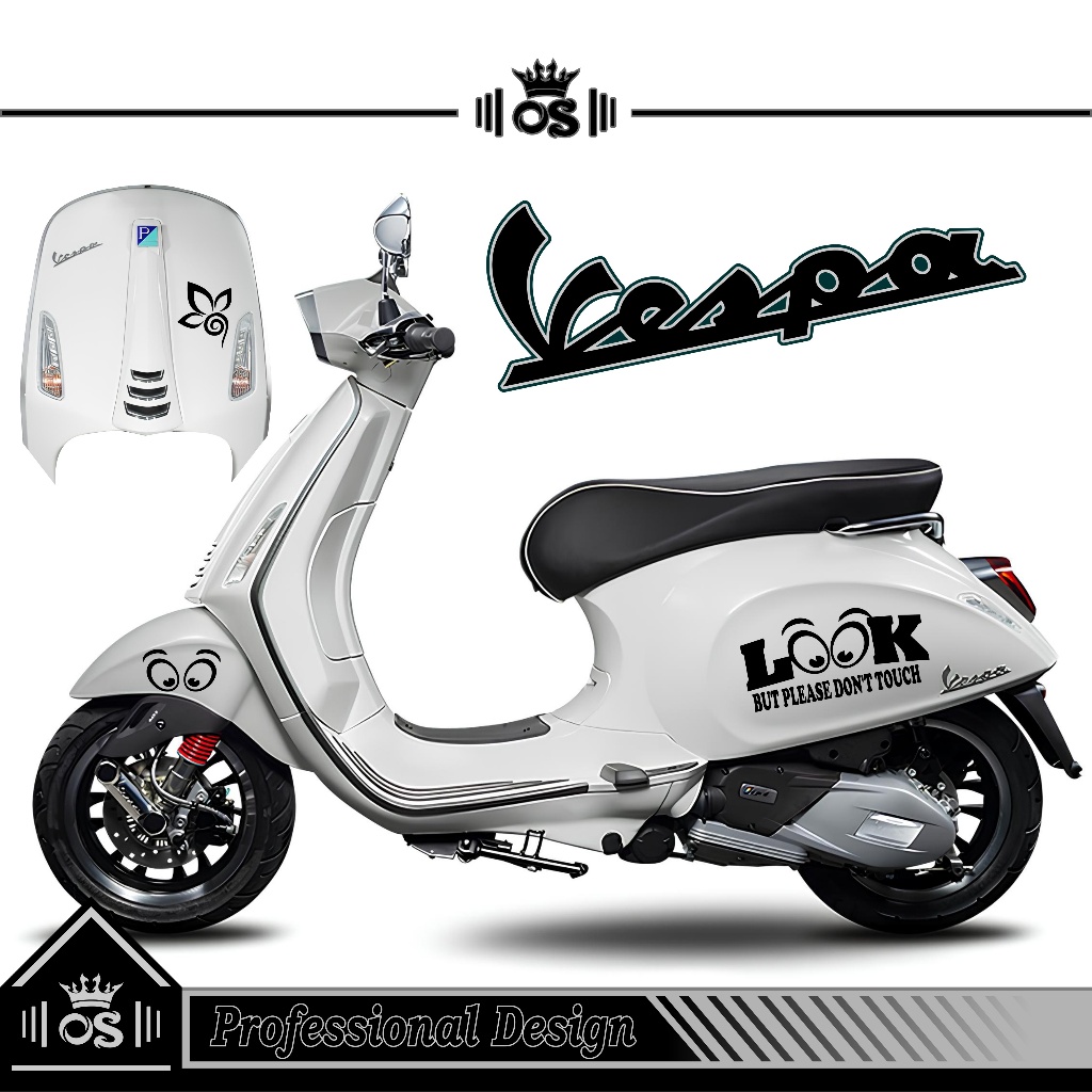 STRIPING VESPA SPRINT & PRIMAVERA / MTF 20 / CUTTING STIKER VESPA SPRINT / STIKER VESPA / SIMPLE