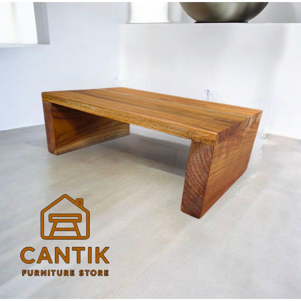 Kursi Dingklik Kayu Jati Asli — Bangku Mini Serbaguna Panjang 35cm x Lebar 23cm x Tinggi 13cm | Kuat