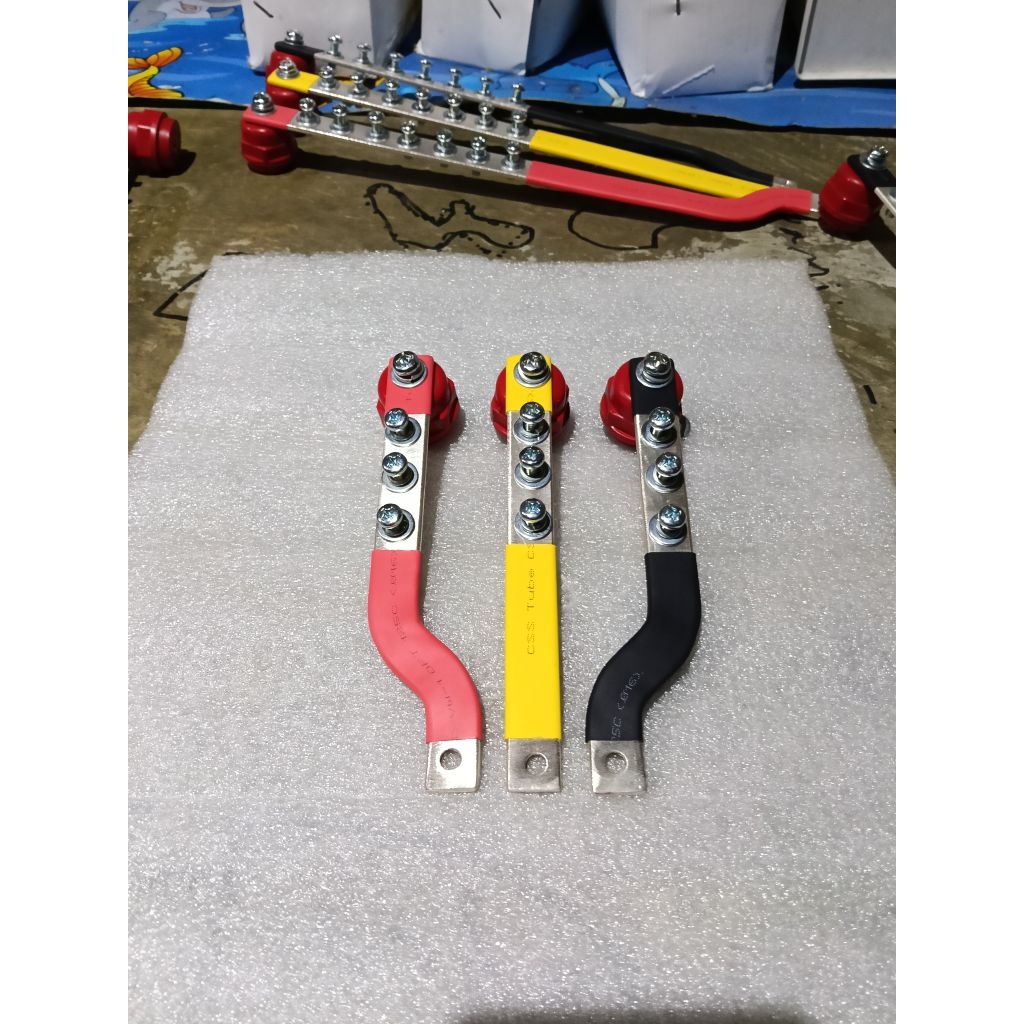 BUSBAR 3×15 RST PANJANG 15CM UNTUK MCCB 30A/100A
