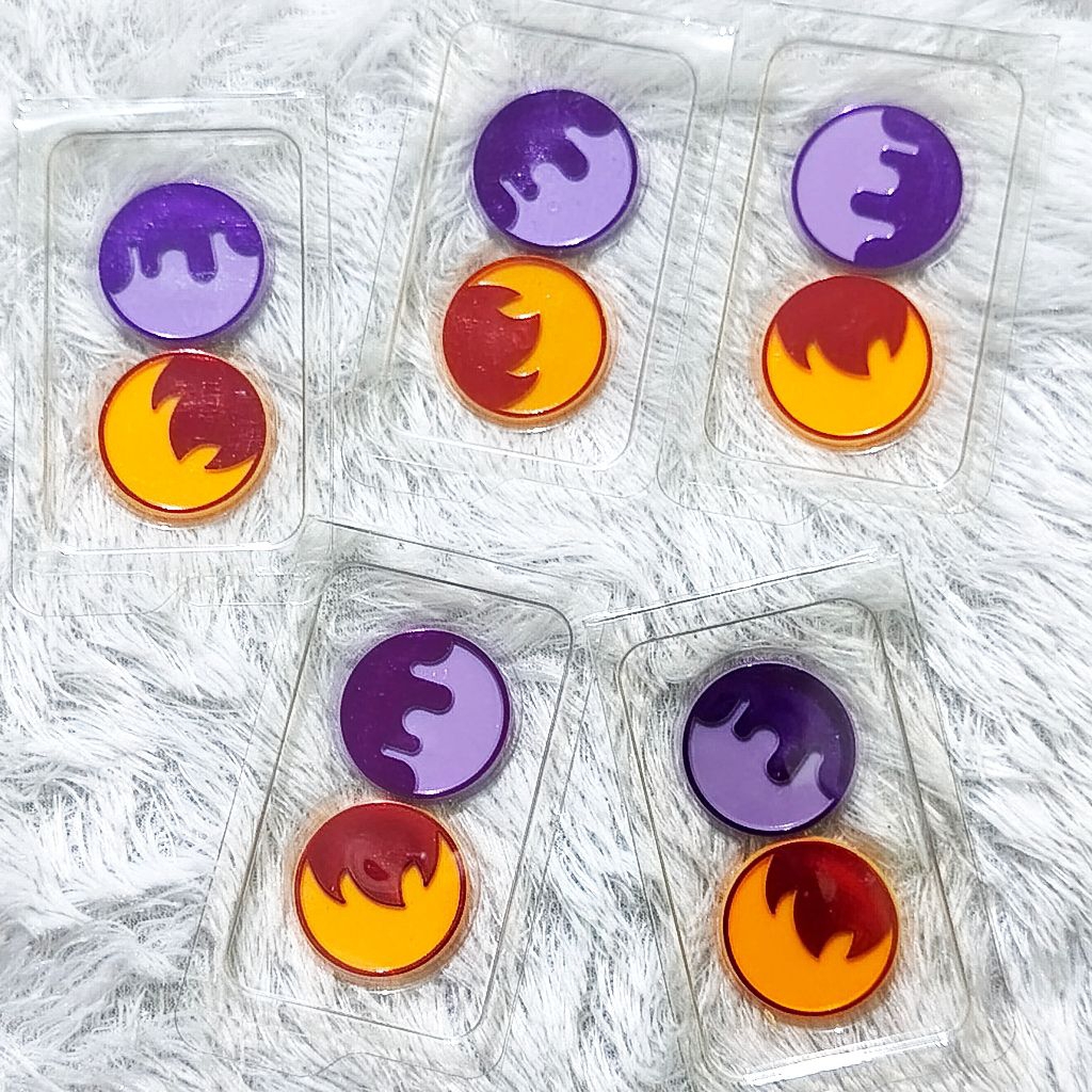 Kartu Pokemon Indonesia - Pokemon Poison Burn Marker (dari box ETB)