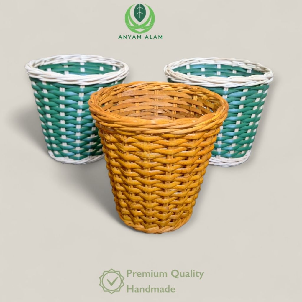 Anyam Alam - Keranjang Serbaguna Pot Bunga Rotan Anyaman Serbaguna – Tempat Pensil, Vas Tanaman Arti