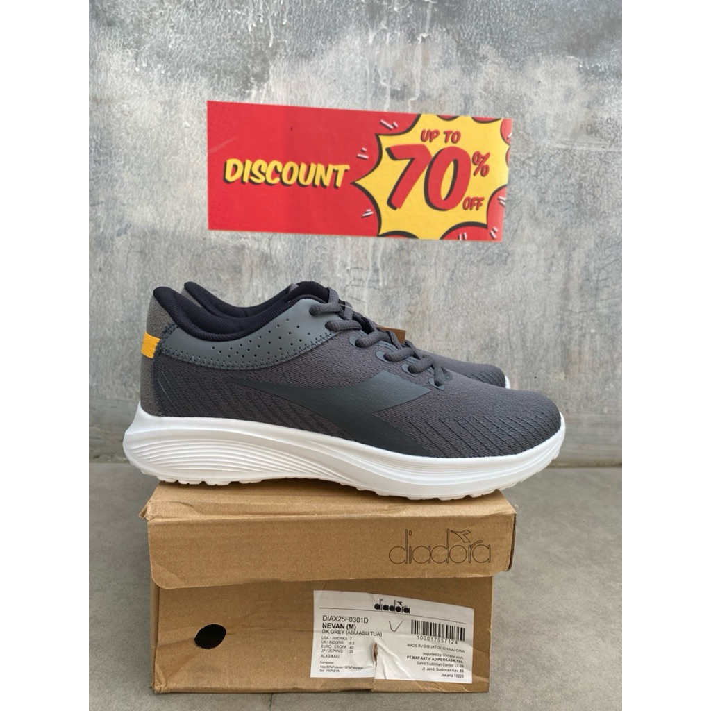 Diadora  Nevan Running Mens -Grey