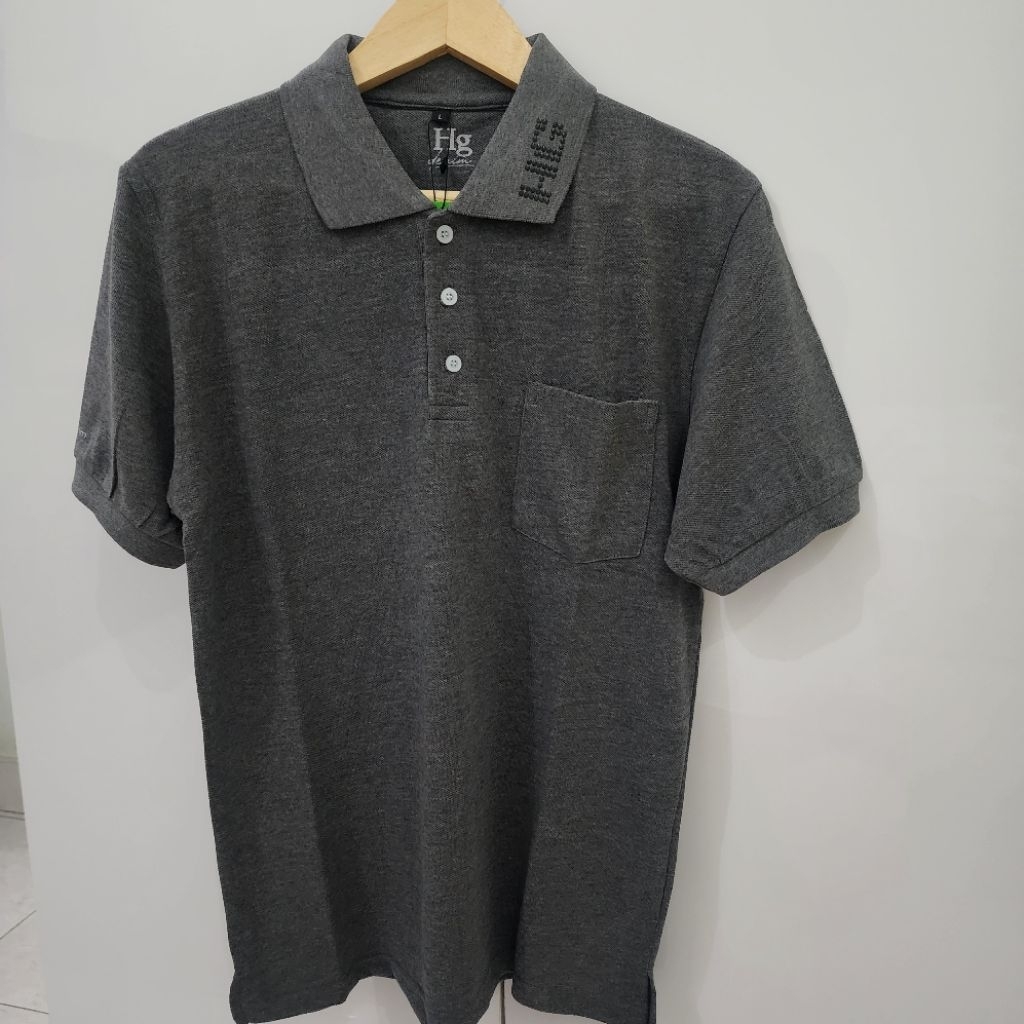 Baju Kaos Polo Kerah Katun SAKU Pria Dewasa Lengan Pendek