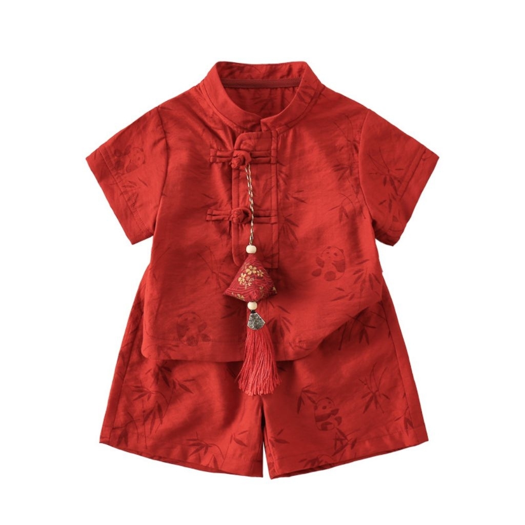 setelan cheongsam anak laki-laki setelan hanfu setelan china