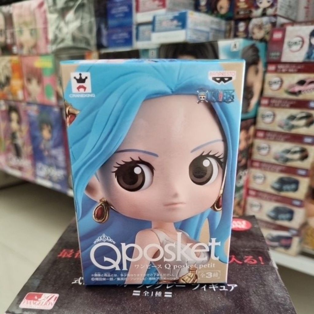 Bandai Qposket Petit Action Figure Original One Piece Nefeltari Vivi