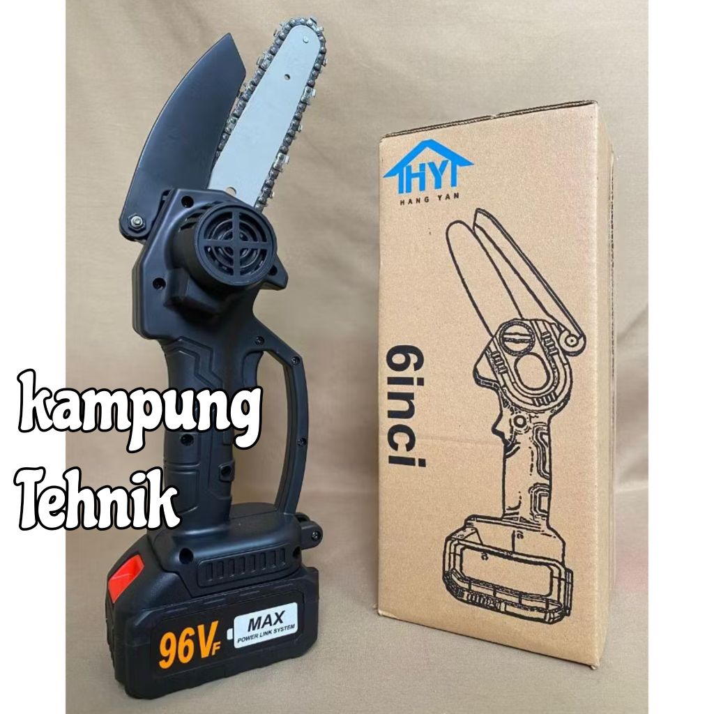 Gergaji Mini Portable/ Mesin gergaji mini Batre/ Gergaji Kayu Kecil 6 Inch