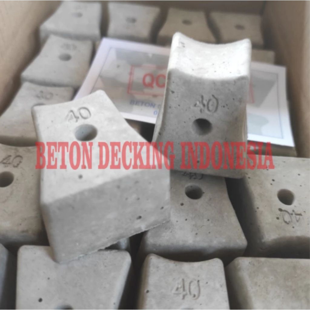 Tahu Beton Tunggal 40mm — 100 pcs/box | Beton Decking Semarang