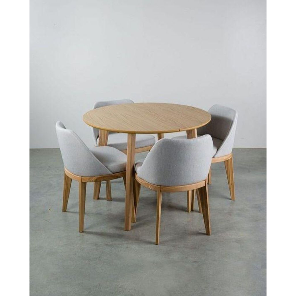 meja makan bulat teras/meja makan bulat minimalis/meja makan bulat Prancis/meja makan bulat 4kursi/m