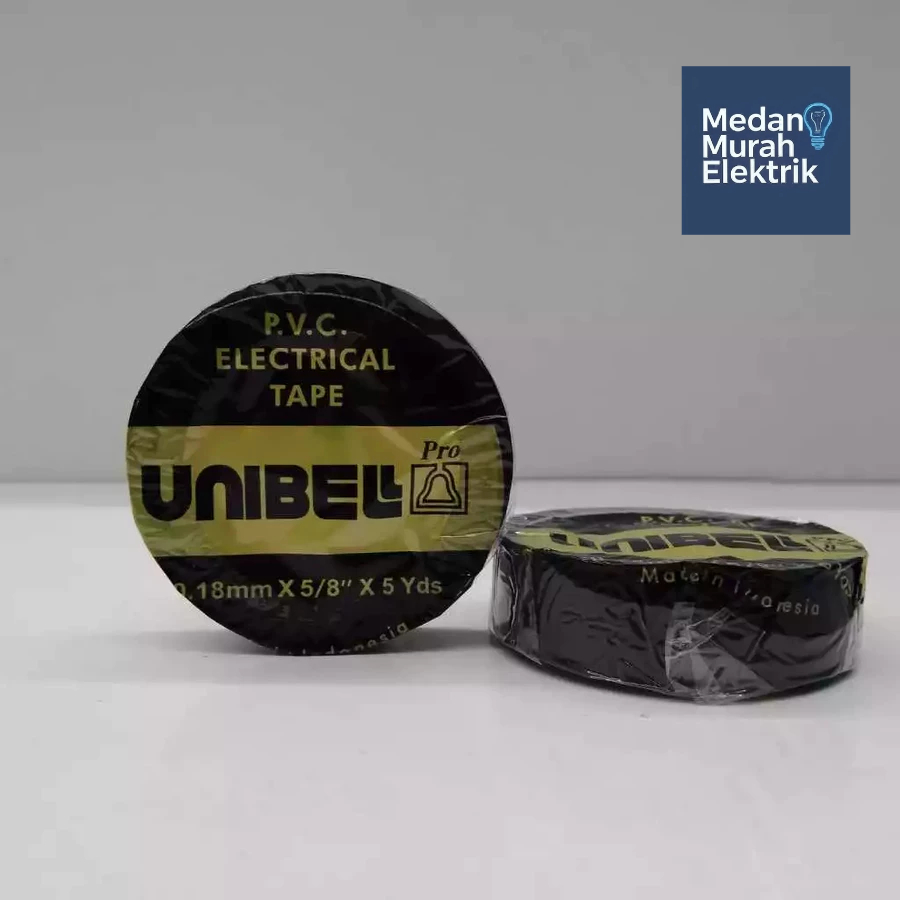 Isolasi UNIBELL / Isolasi Hitam / SELOTIP HITAM / LAKBAN HITAM UNIBELL