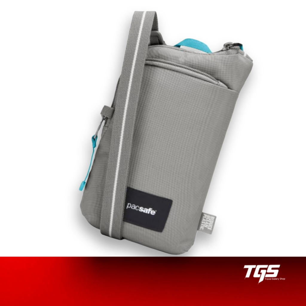 Pacsafe Tas Pacsafe GO Anti-theft Tech Crossbody Stone Selempang Pria dengan Dompet Terintegrasi dan