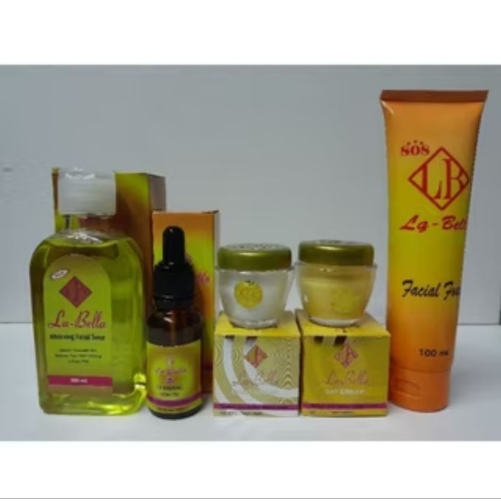 paket cream wajah labella m 5in1