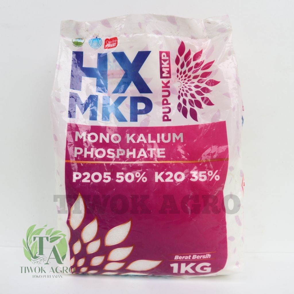 HX MKP 1 Kg Mono Kalium Phosphate P50 K35 Kristal Pupuk Pendorong Bunga Buah & Anti Rontok