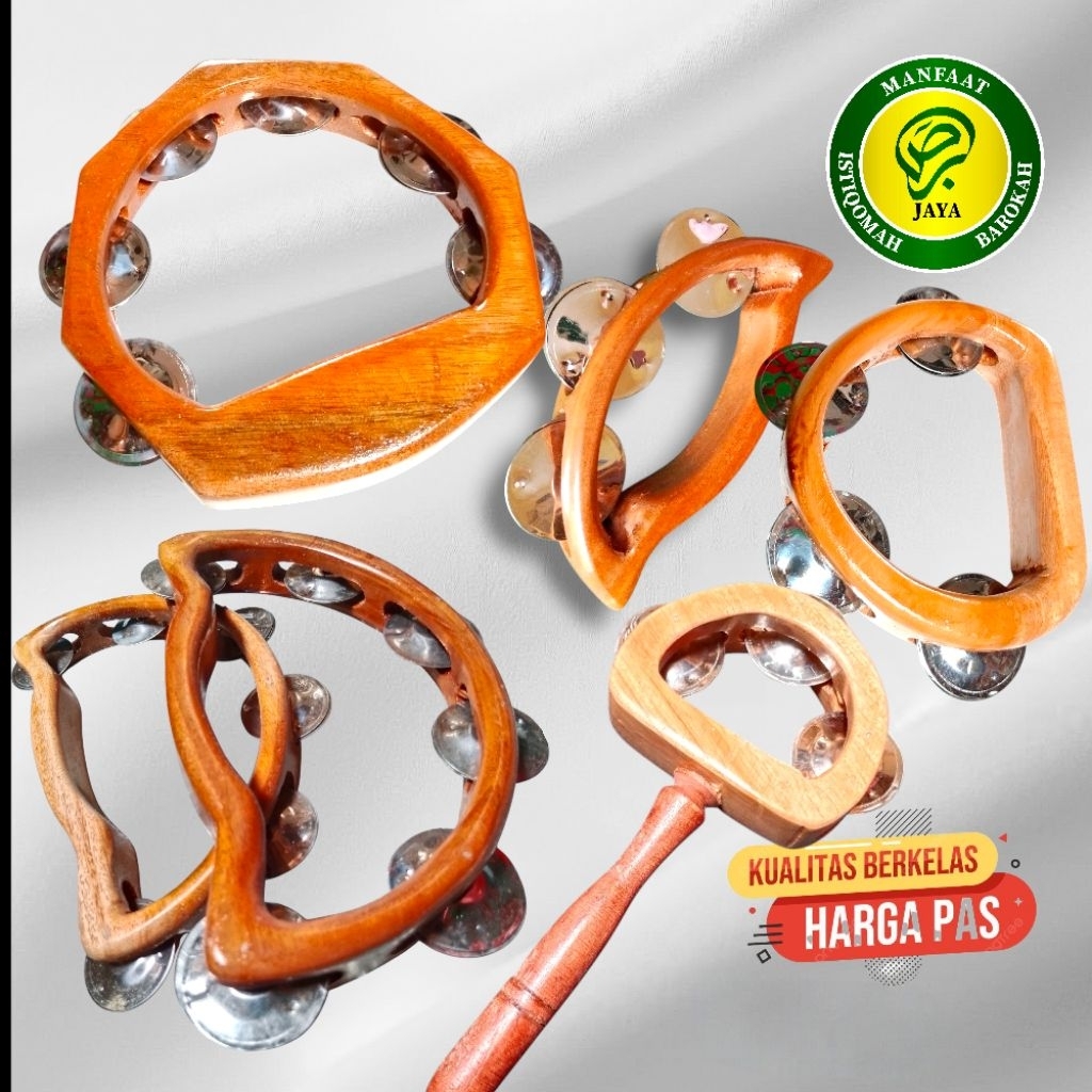 Tamborin Kayu Edukatif Anak Mainan Musik Kreatif mbah Yanto_maestro