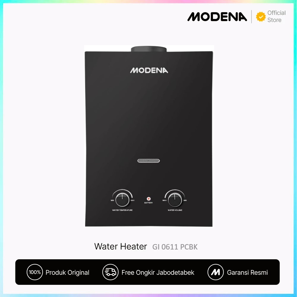 Modena Water Heater Gas Instant GI 0611 PCBK & GI 0631 L / GI0611PCBK & GI0631L