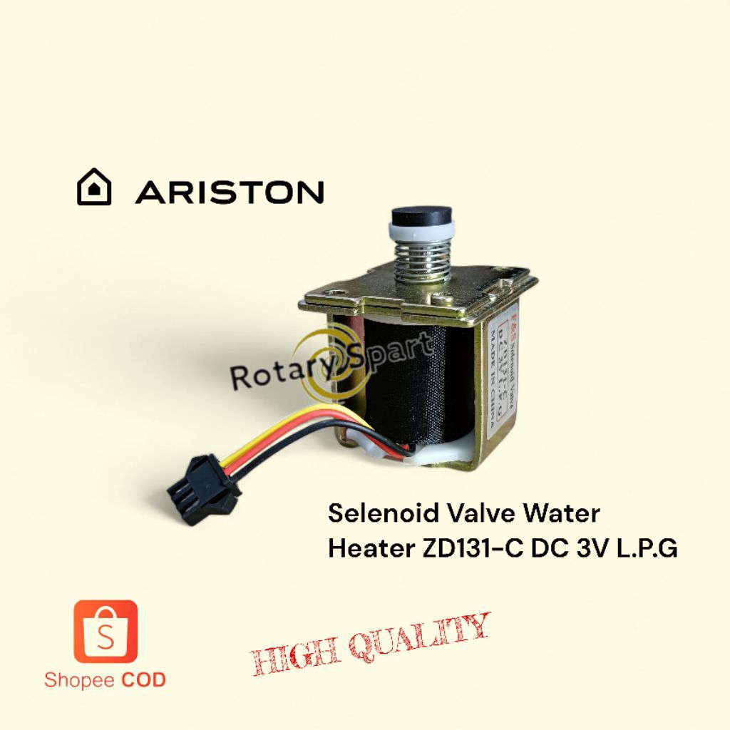 Selenoid Valve Water Heater DC 3V pemanas Air Gas LPG ARISTON